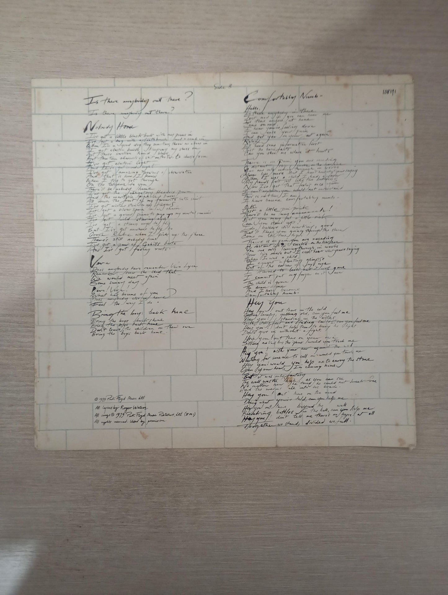 Lp Vinil Pink Floyd The Wall Duplo Com Encartes