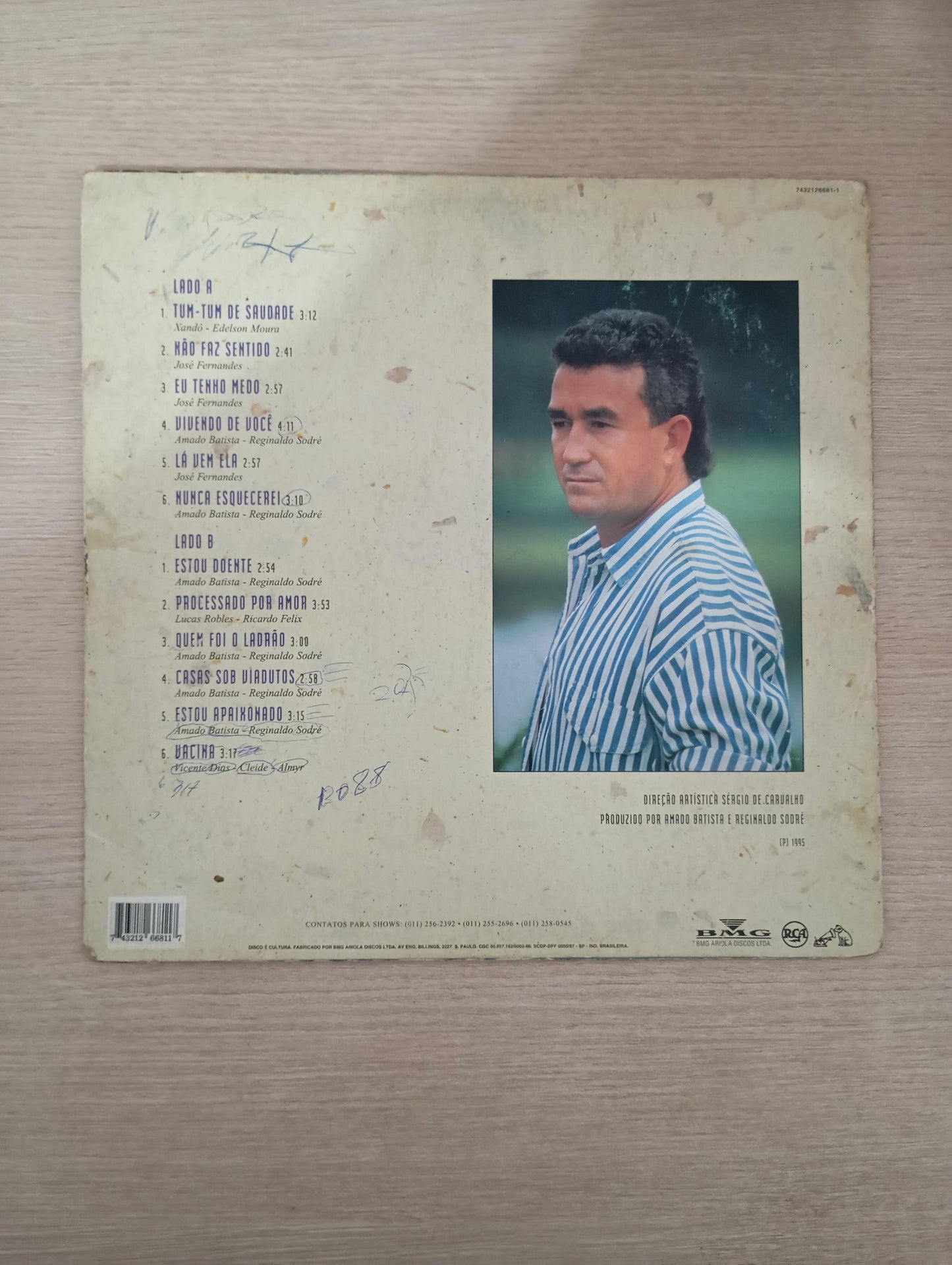 Lp Vinil Amado Batista 1995 Com Encarte