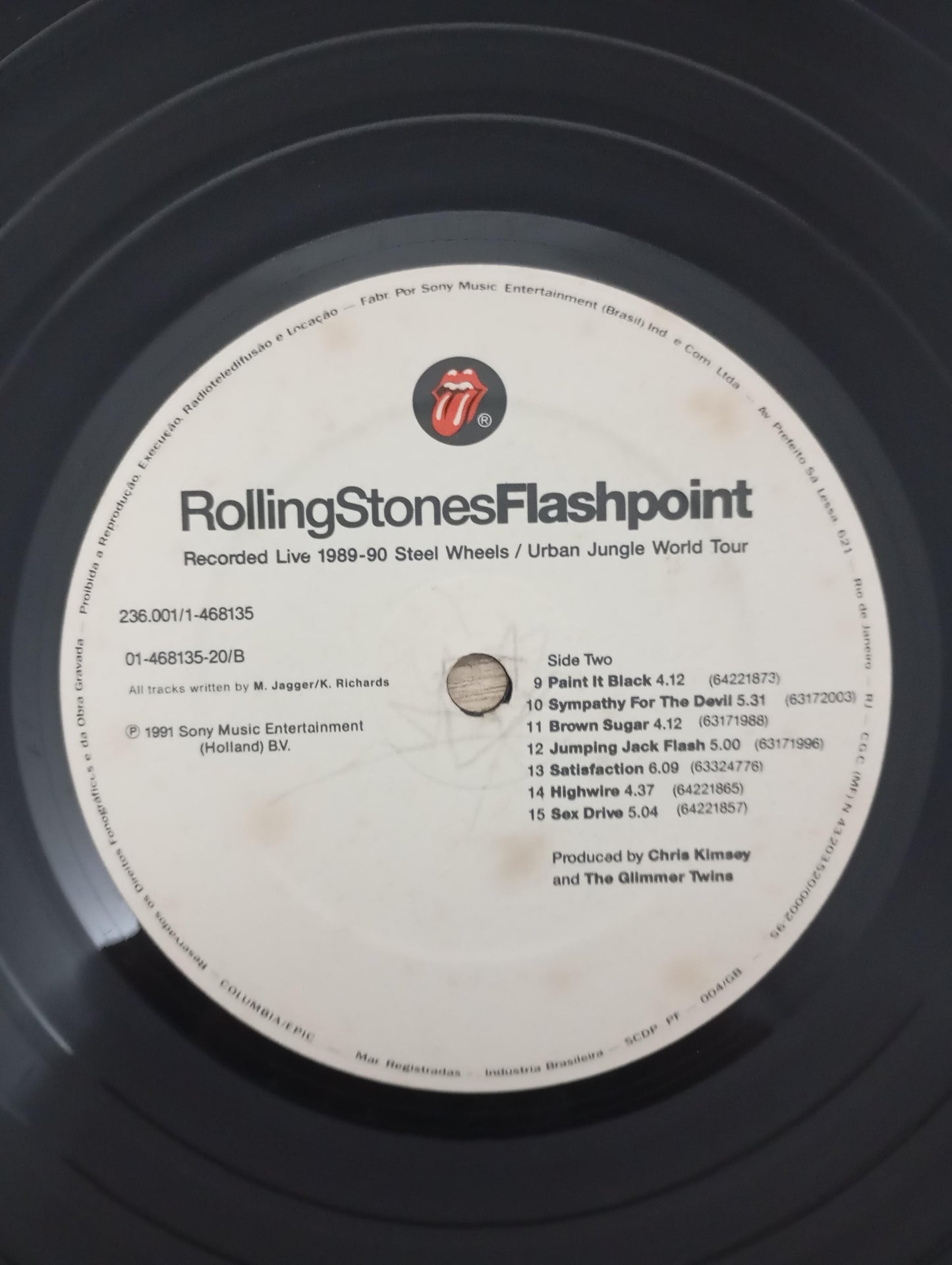 Lp Vinil The Rolling Stones Flashpoint Com Encarte