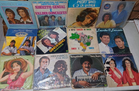 Lp Vinil Lote 12 Unidades Sertanejo
