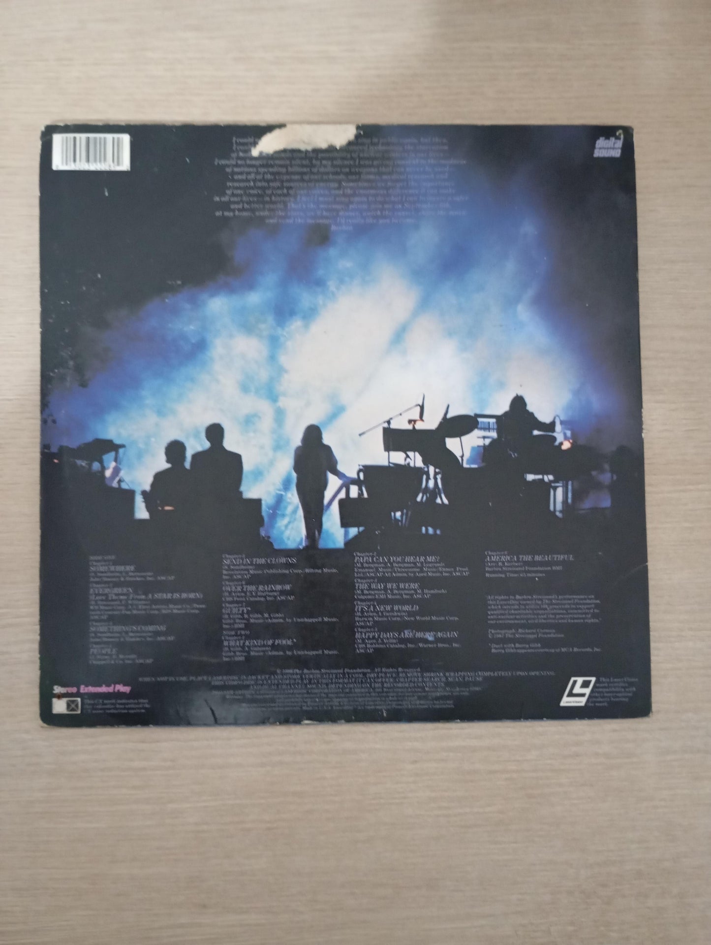 LD LaserDisc Barbra Streisand One Voice Import USA