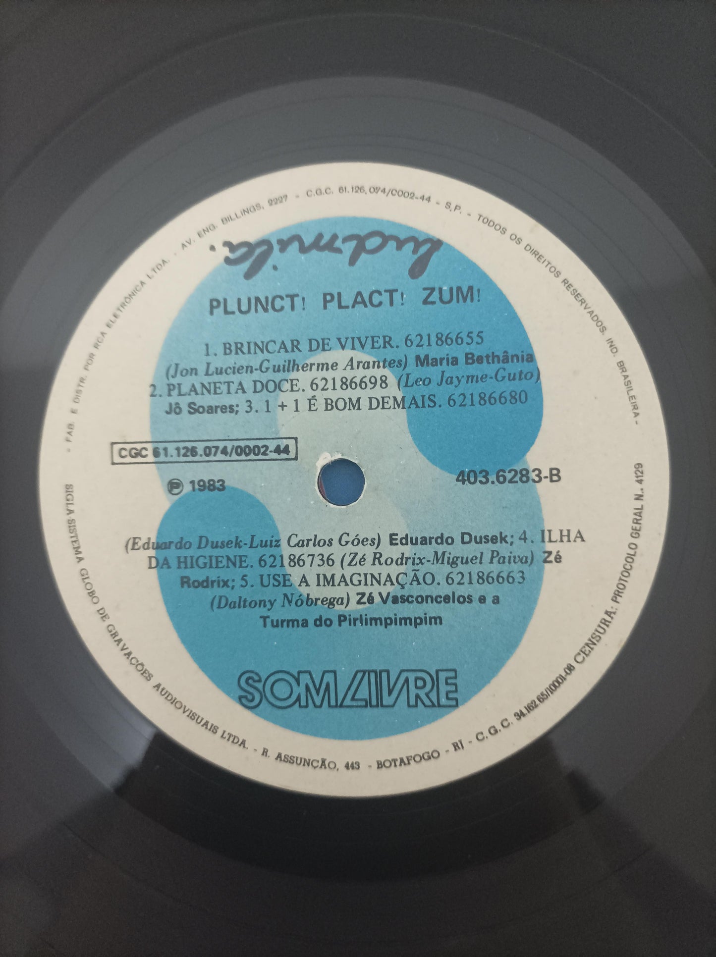 Lp Vinil Plunct Plact Zuuum Com Encarte