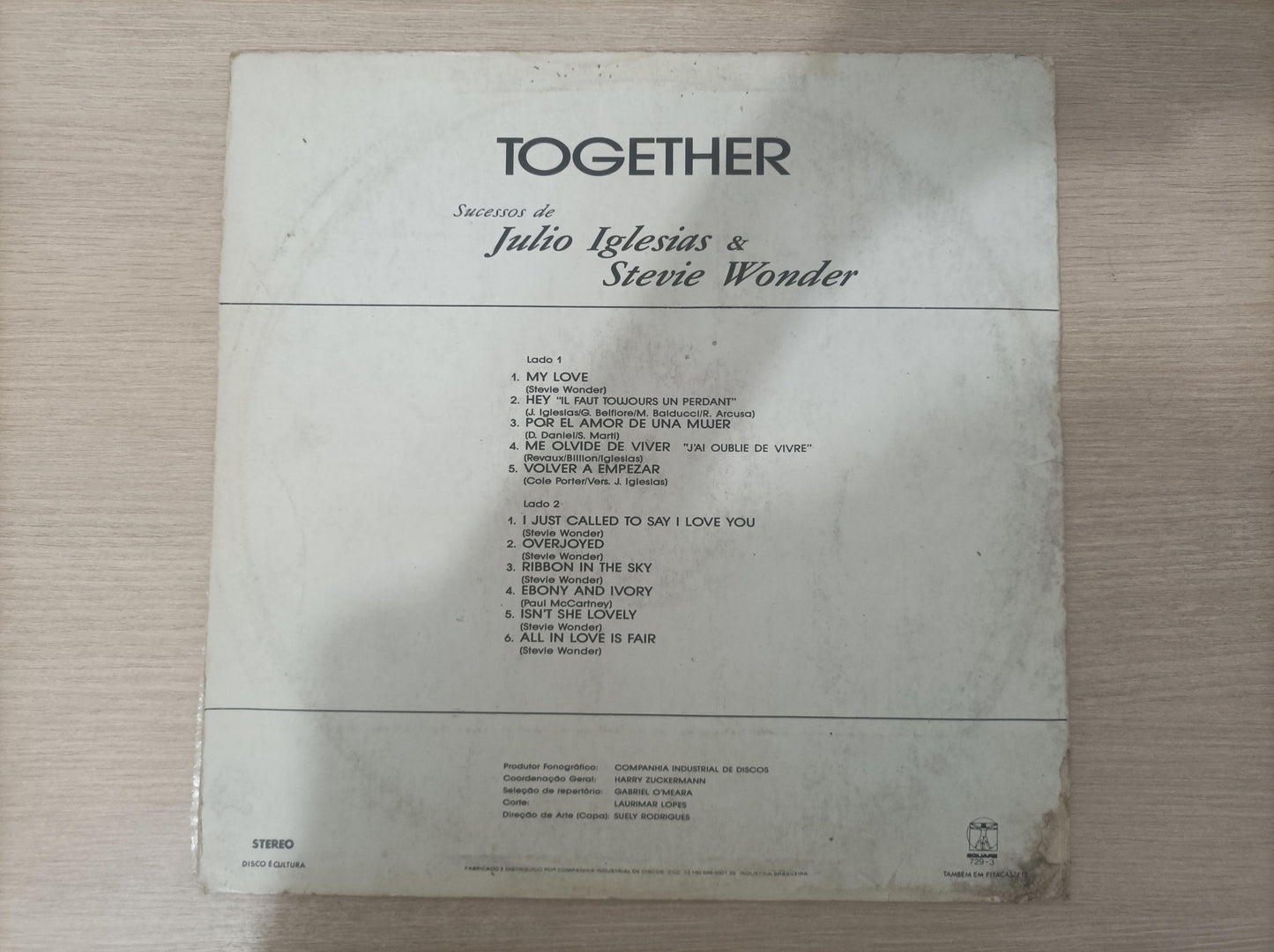 Lp Vinil Julio Iglesias & Stevie Wonder Together