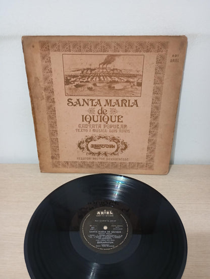 Lp Vinil Quilapayún Santa Maria De Iquique Capa Dupla Import