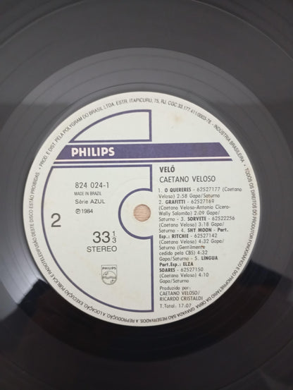 Disco Vinil Velô Caetano Veloso A