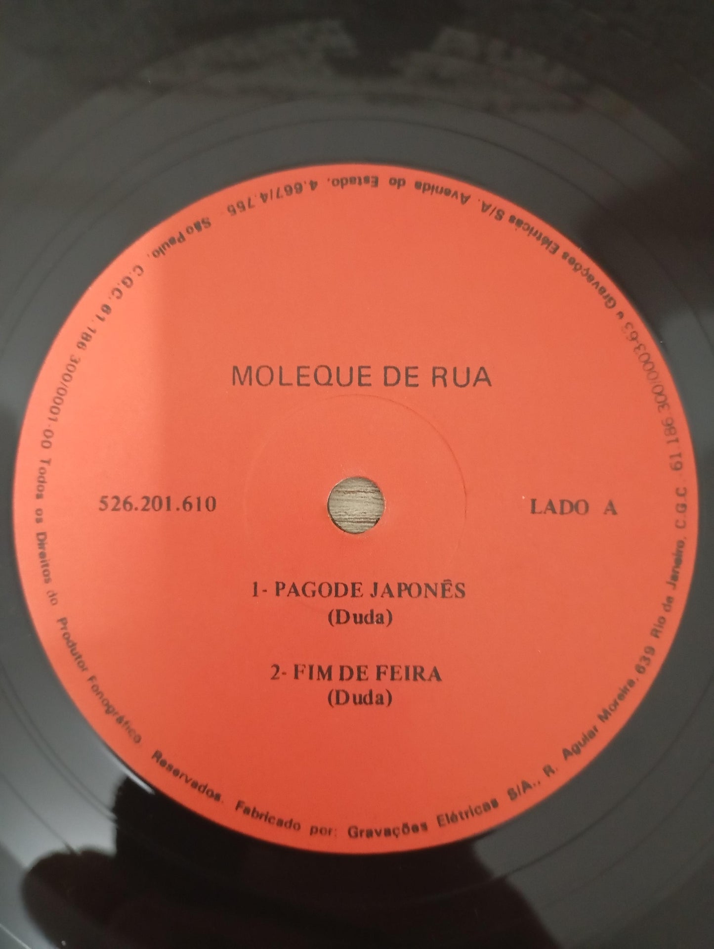 Vinil Compacto Moleque De Rua Compacto Com Encarte