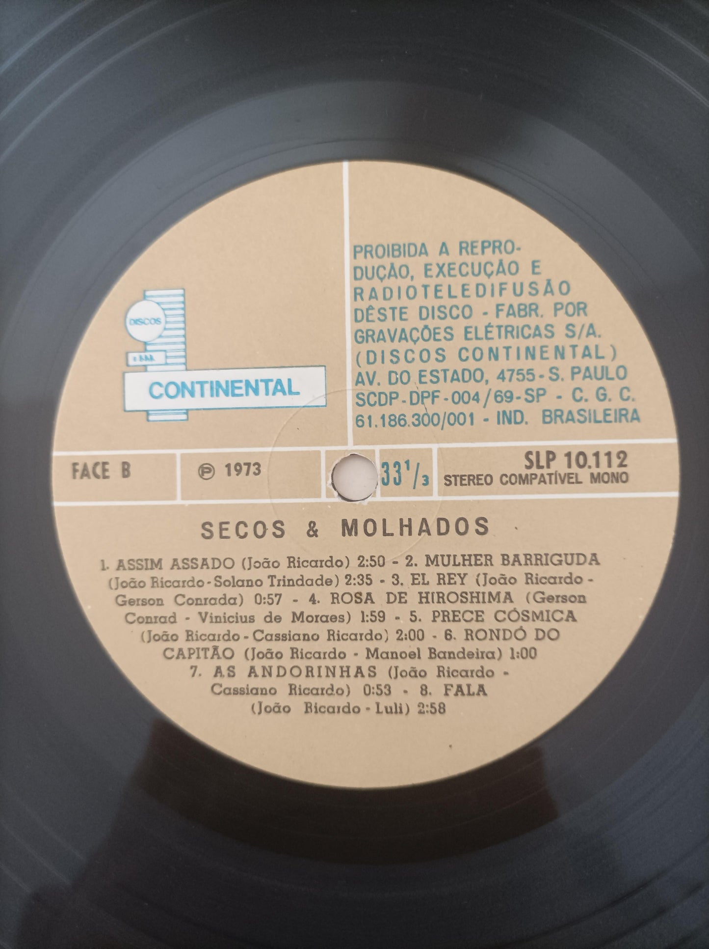 Lp Vinil Secos & Molhados 1973 Com Encarte