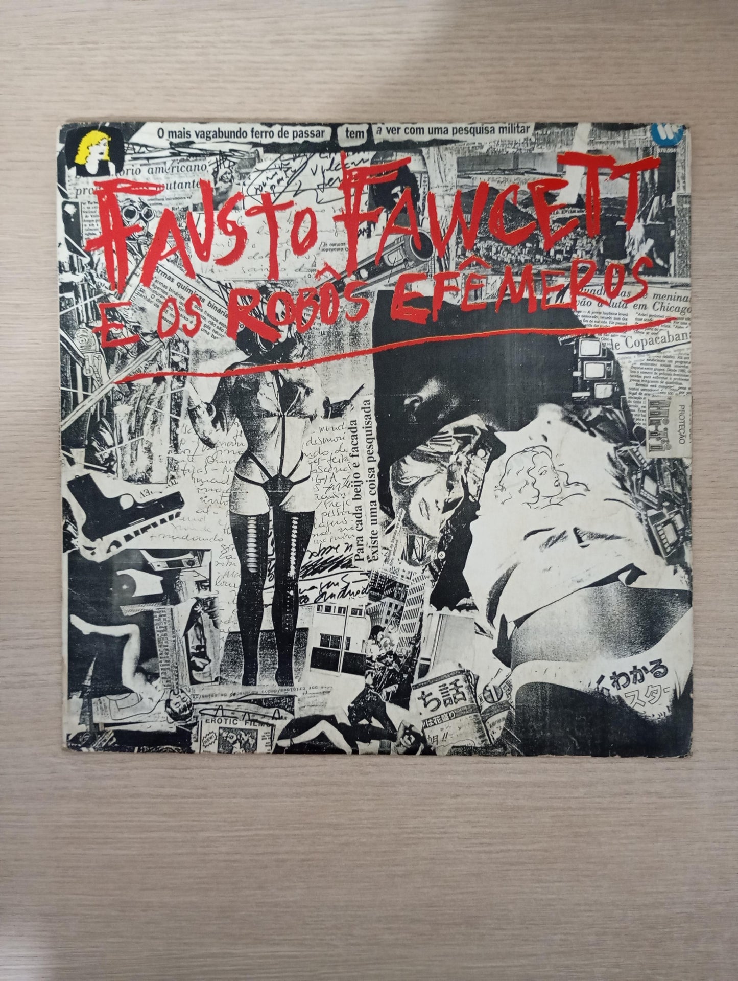 Lp Vinil Fausto Fawcett E Os Robôs Efêmeros 1987 Com Encarte