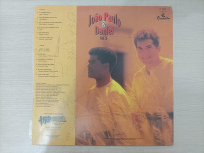 Lp Vinil João Paulo & Daniel Vol. 5 Com Encarte