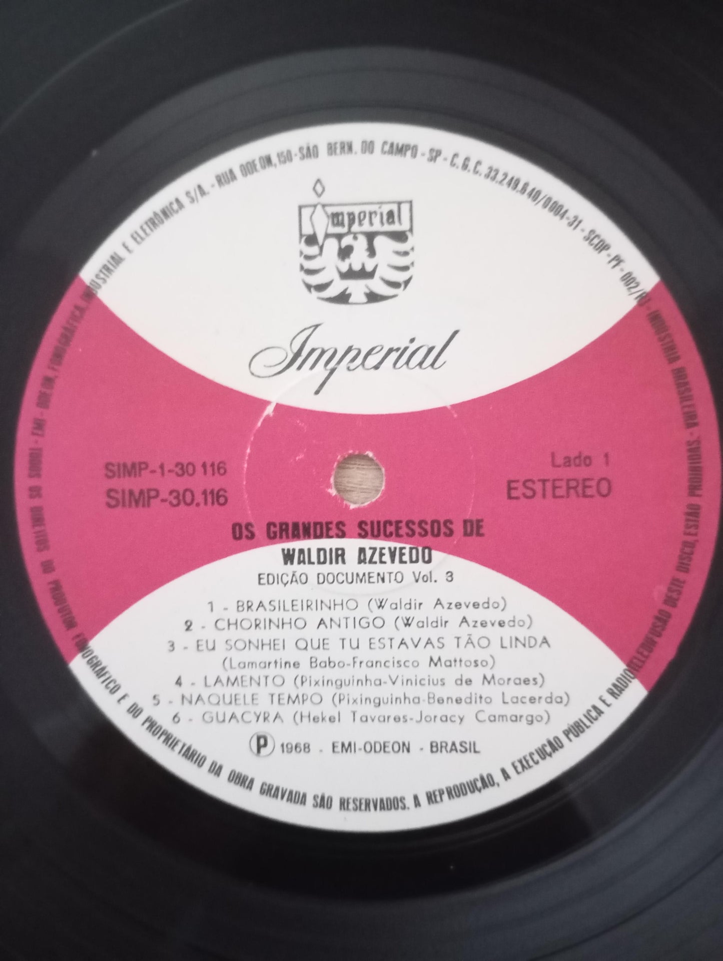Lp Vinil Waldir Azevedo 1968