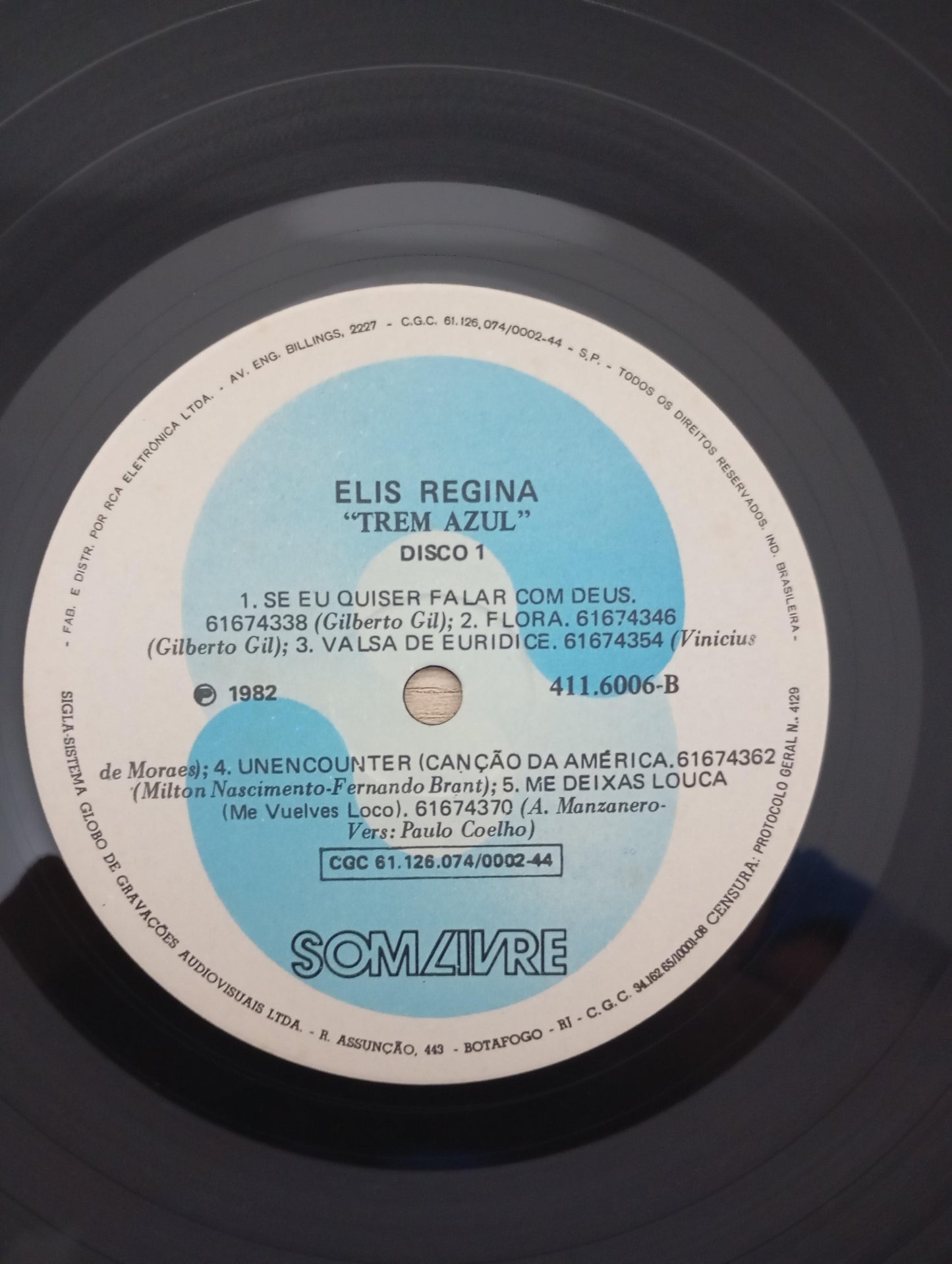 Lp Vinil Elis Regina Trem Azul Duplo Com Encarte