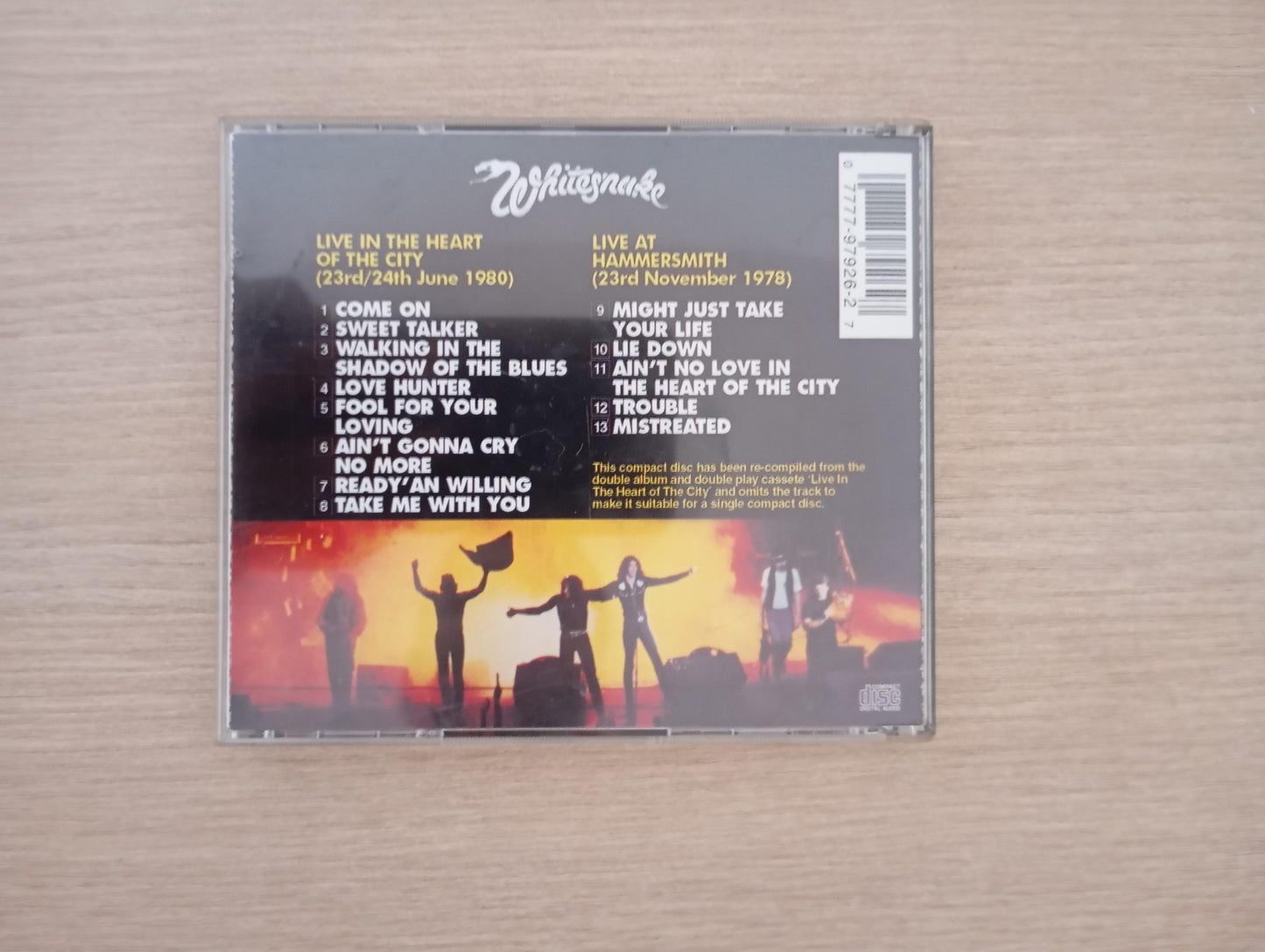 CD Whitesnake Live... In The Heart Of The City Importado