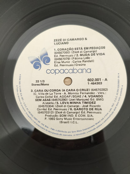 Lp Vinil Zezé Di Camargo & Luciano 1992