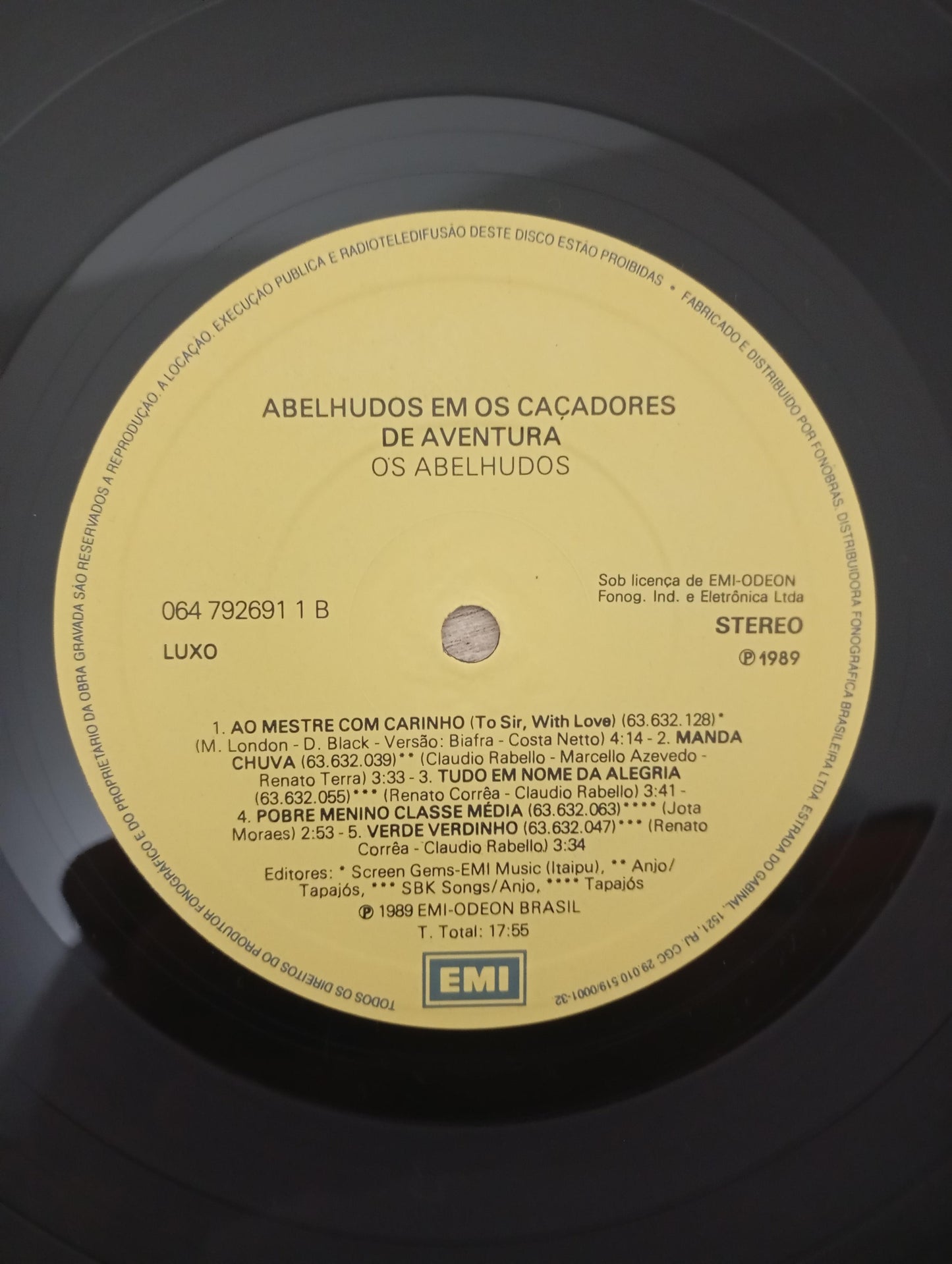 Lp Vinil Os Abelhudos Os Caçadores de Aventura Com Encarte