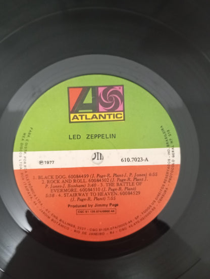 Lp Vinil Led Zeppelin IV 4 Capa Dupla Com Encarte