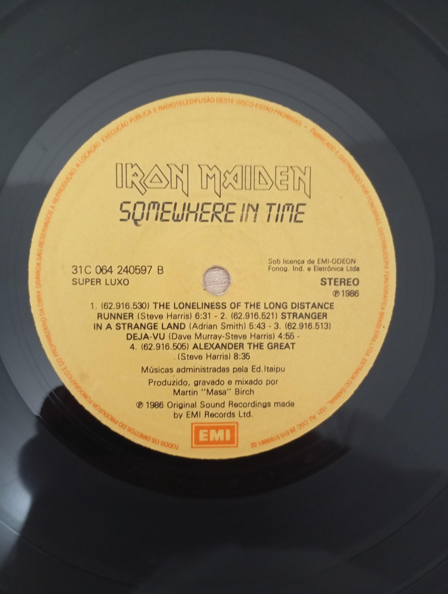 Lp Vinil Iron Maiden Somewhere In Time, Leia
