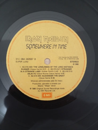 Lp Vinil Iron Maiden Somewhere In Time, Leia