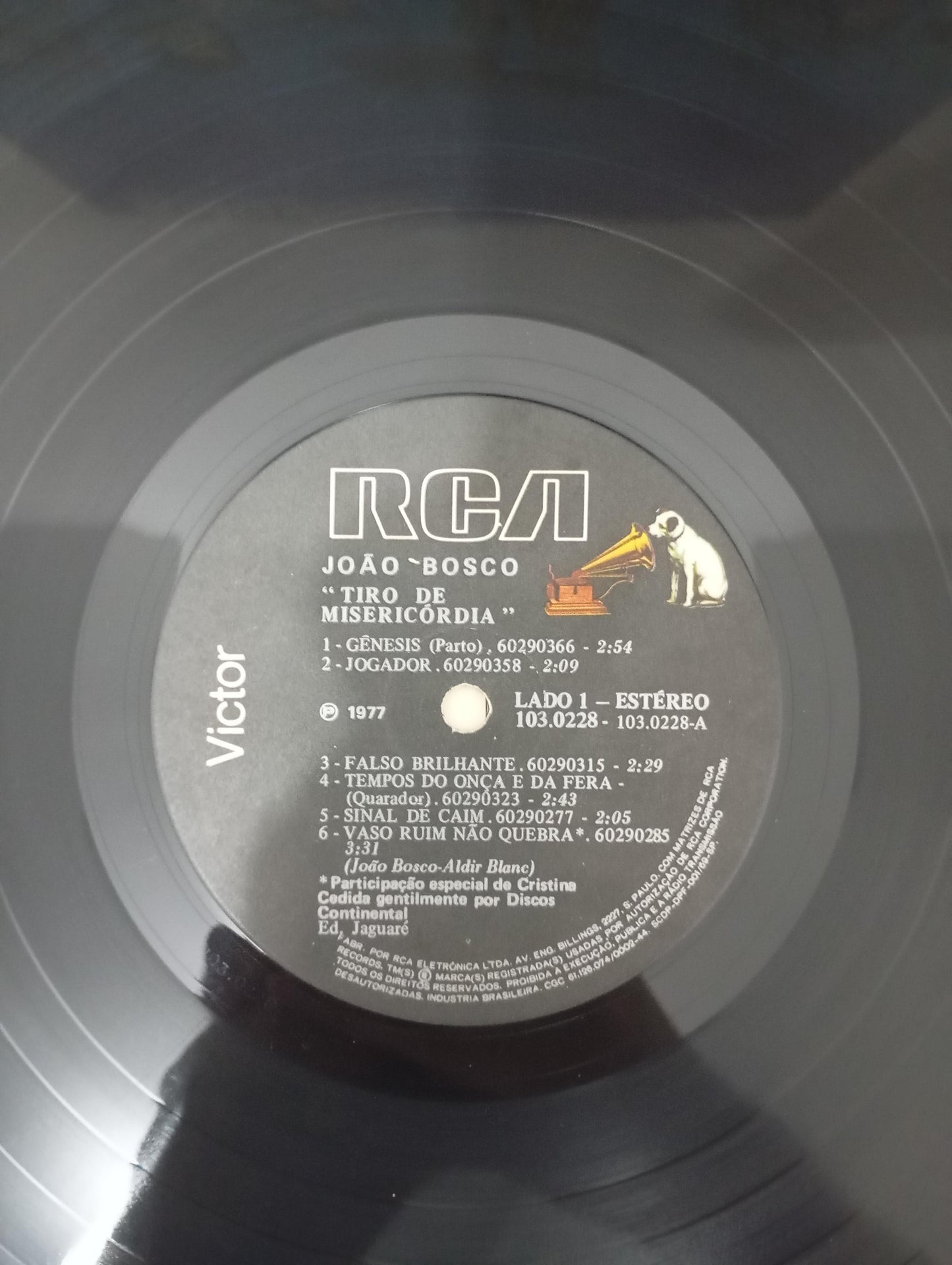 Disco Vinil Tiro De Misericórdia João Bosco Com Encarte A