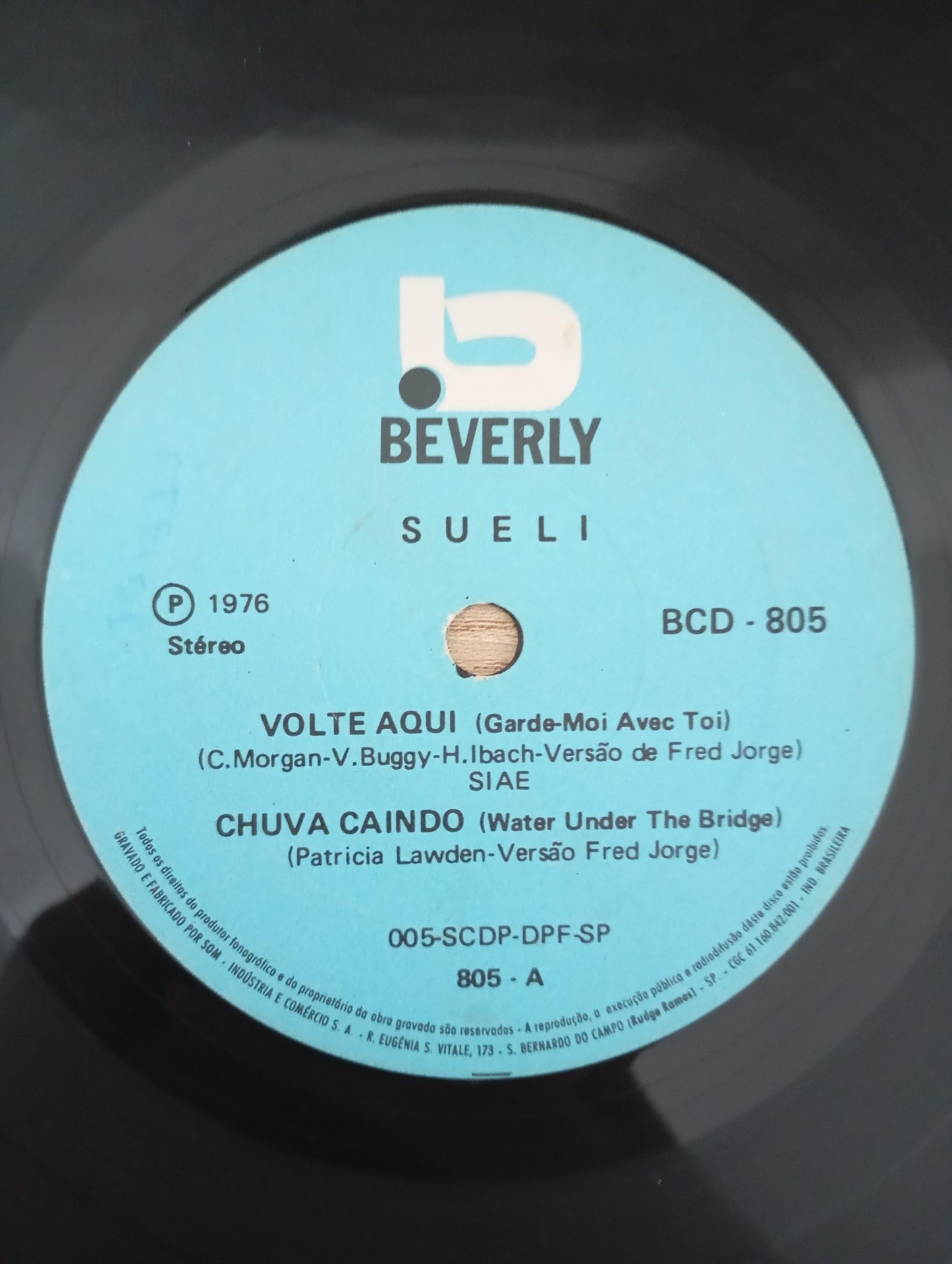 Compacto Vinil Sueli Volte Aqui / Quando Você Me Beija