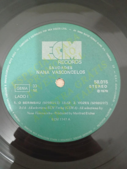 Lp Vinil Naná Vasconcelos Saudades