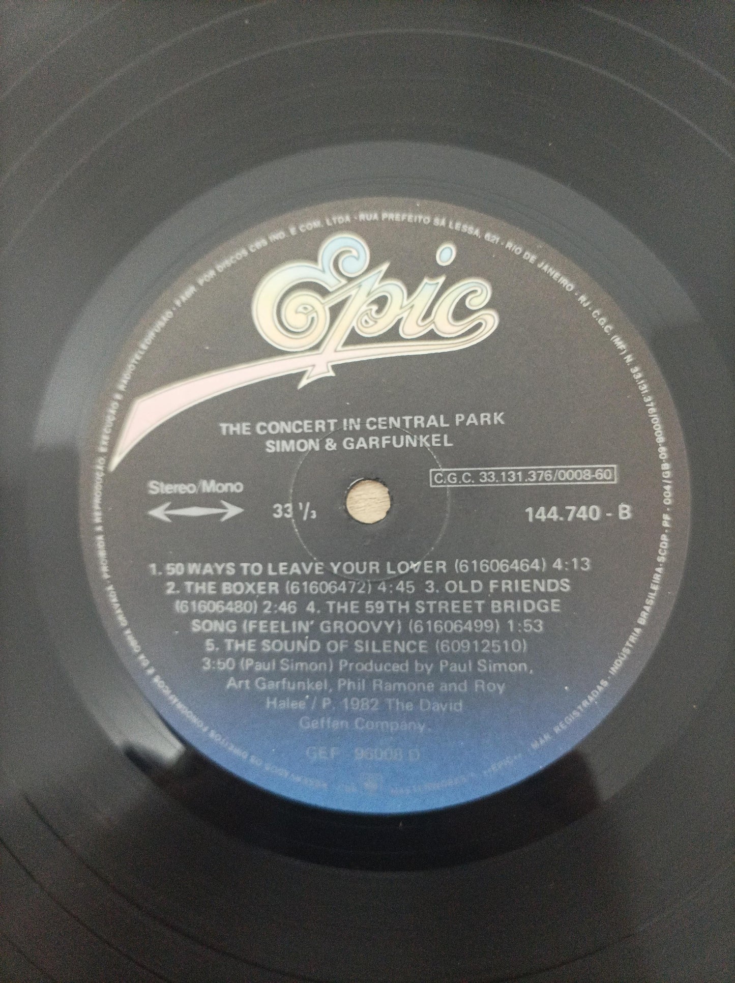 Disco Vinil Concert Central Park Simon & Garfunkel Duplo B