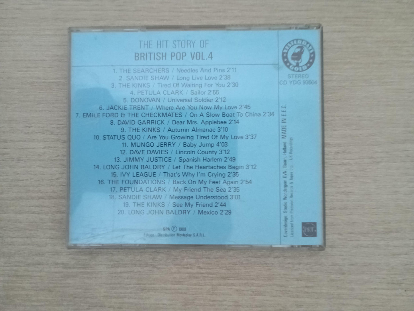 CD The Hit Story Of British Pop Vol. 4 Importado