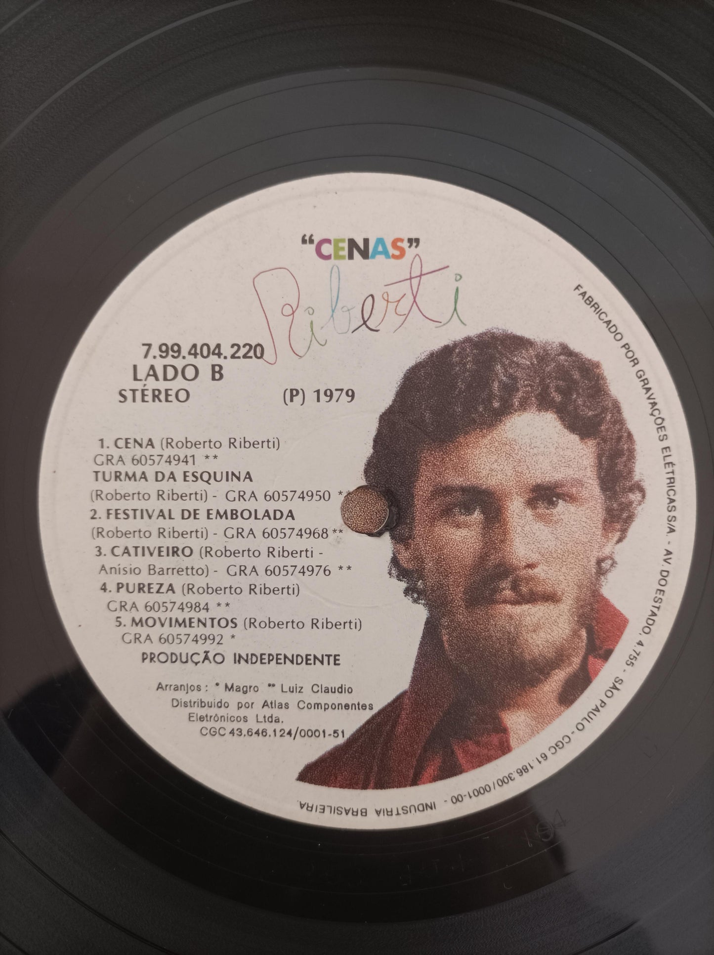 Lp Vinil Roberto Riberti Cenas Com Encarte
