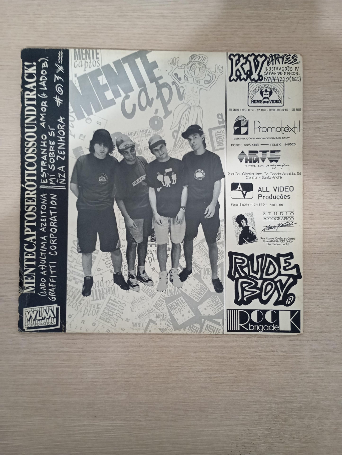 Lp Vinil Mentecaptos Eróticos Soundtrack Demo EP Com Encarte