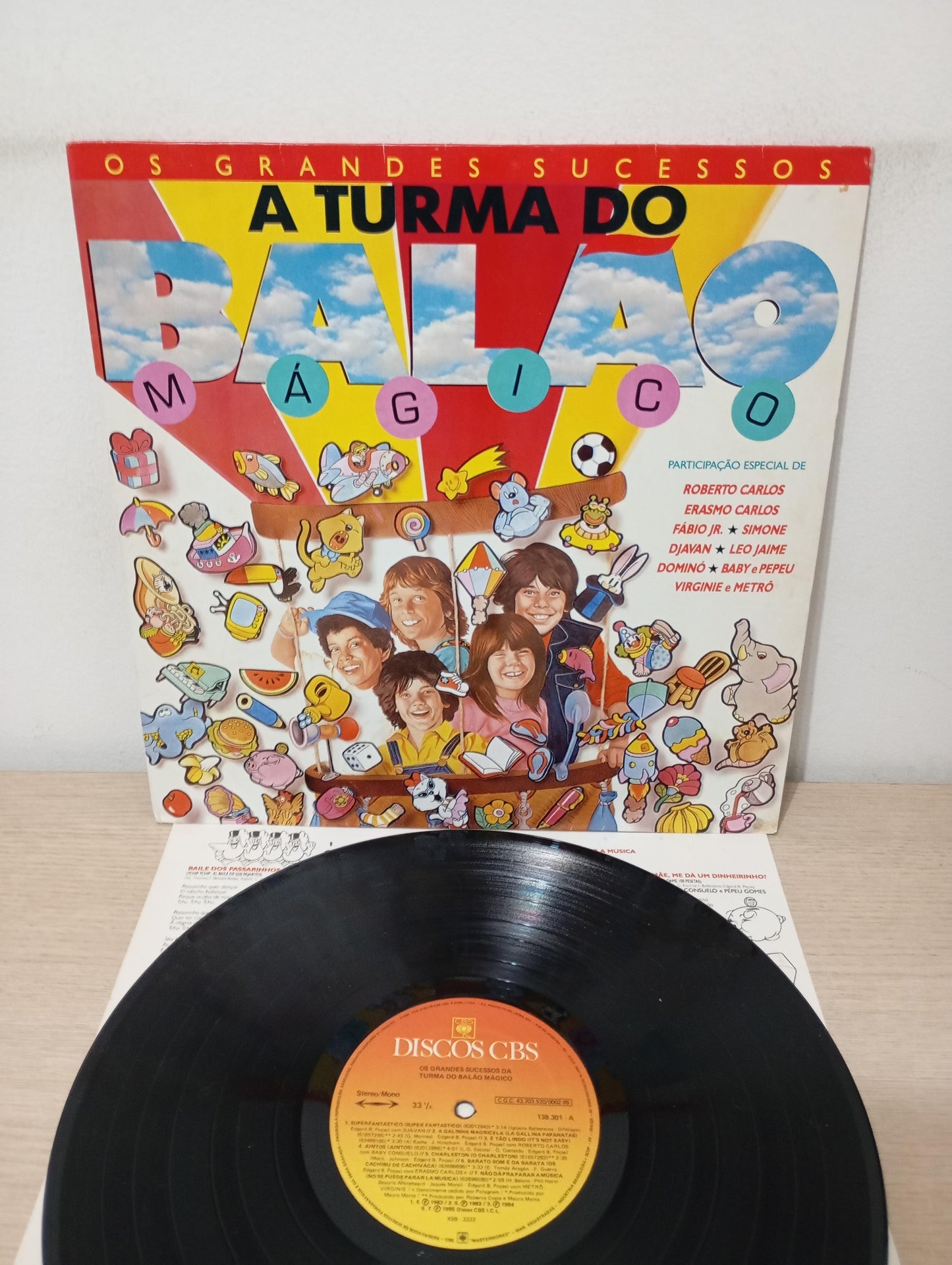 Lp Vinil A Turma Do Balão Mágico Grandes Sucessos C Encarte