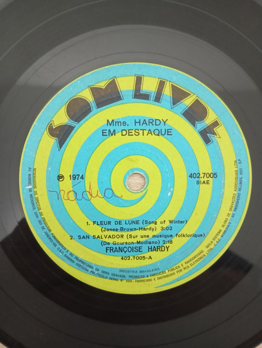 Compacto Vinil Françoise Hardy Mme. Hardy Em Destaque