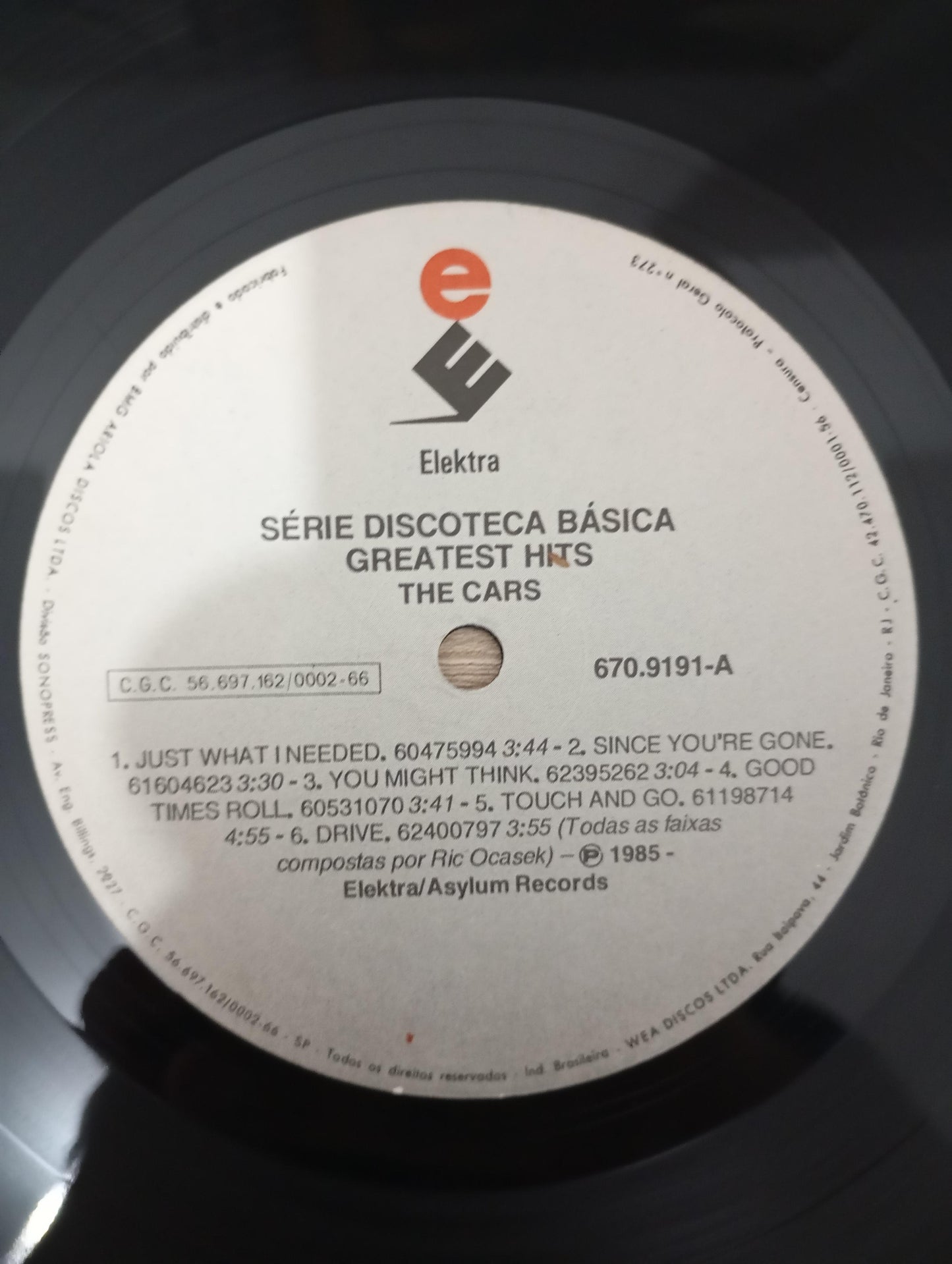 Lp Vinil The Cars Greatest Hits