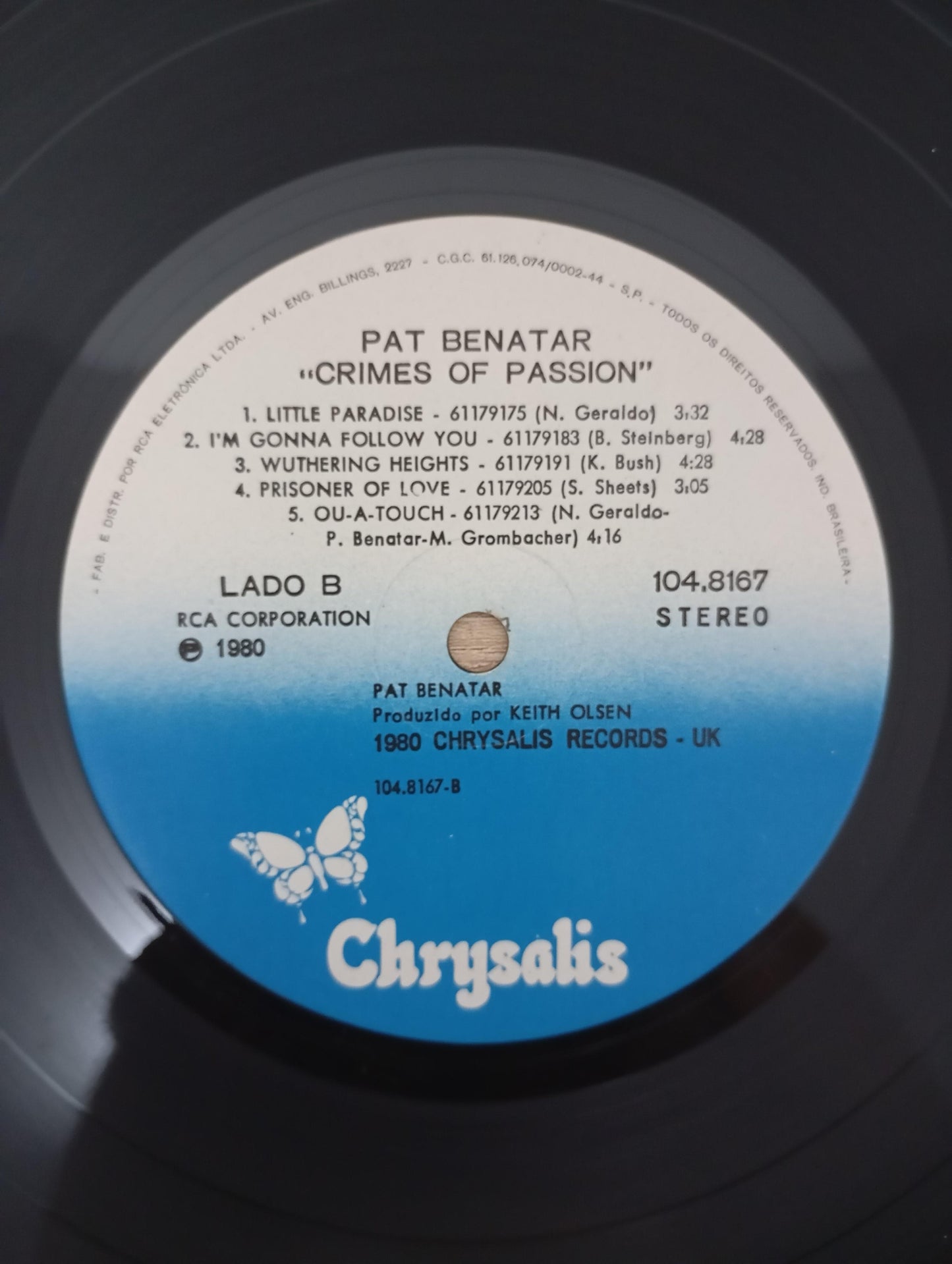 Lp Vinil Pat Benatar Crimes Of Passion
