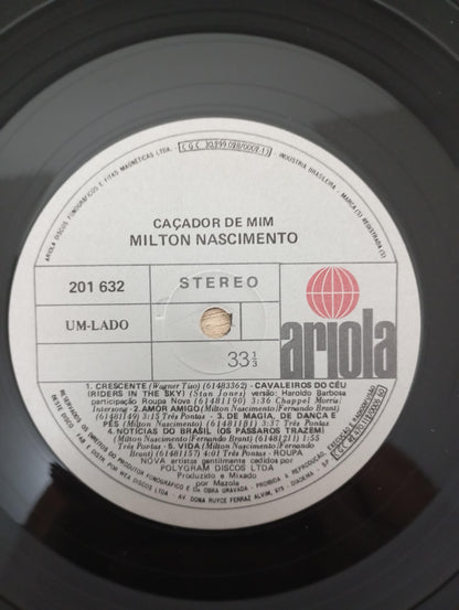 Disco Vinil Caçador De Mim Milton Nascimento Com Encarte A