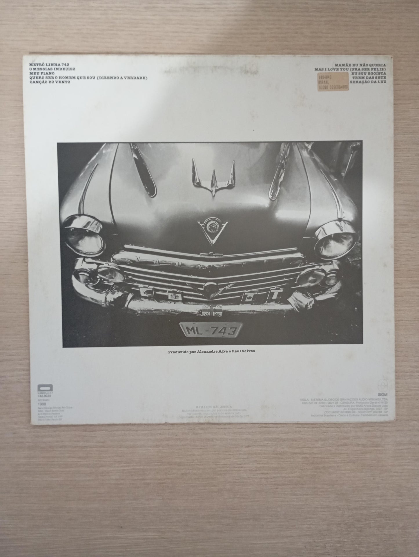 Lp Vinil Raul Seixas Metrô Linha 743