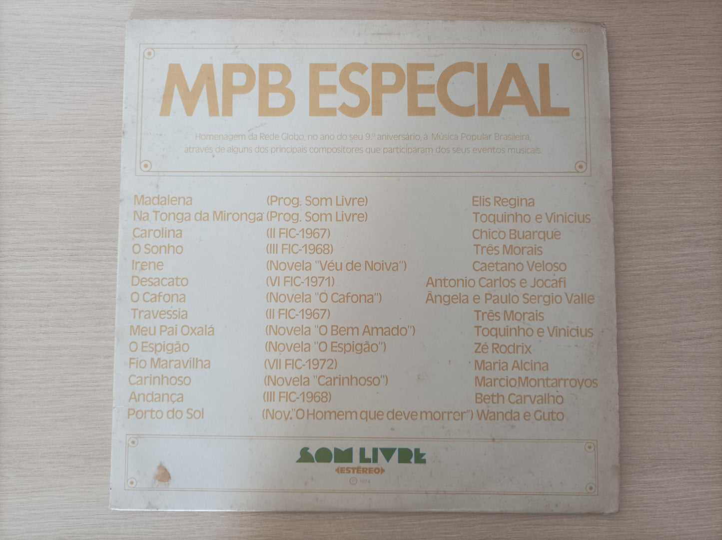 Lp Vinil MPB Especial
