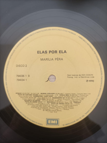 Lp Vinil Marília Pêra Elas Por Ela Duplo Com Encarte