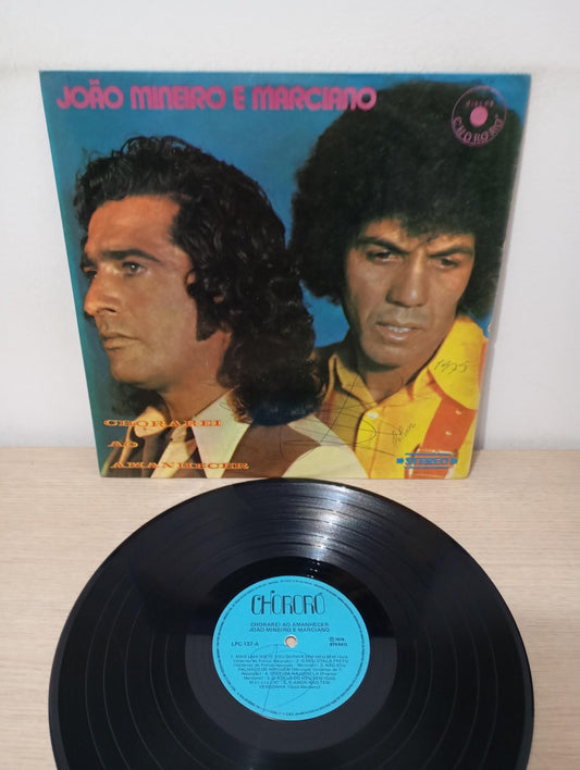 Lp Vinil João Mineiro e Marciano Chorarei Ao Amanhecer