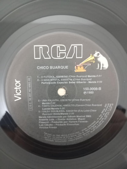 Lp Vinil Chico Buarque 1989 Com Encarte