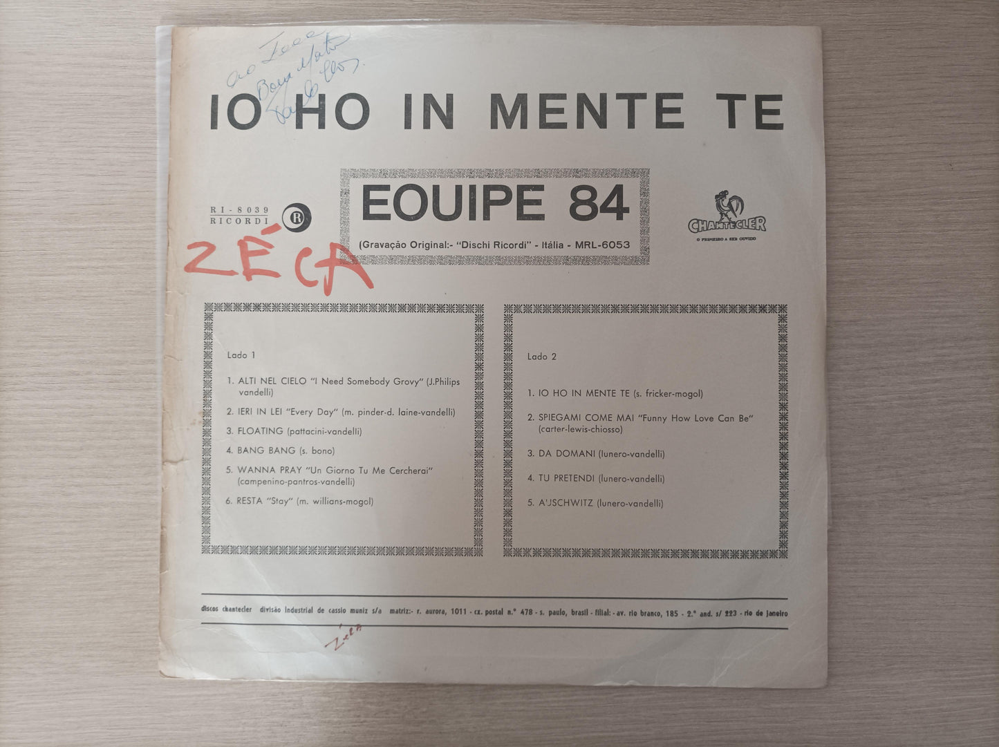 Lp Vinil Equipe 84 Io Ho In Mente Te