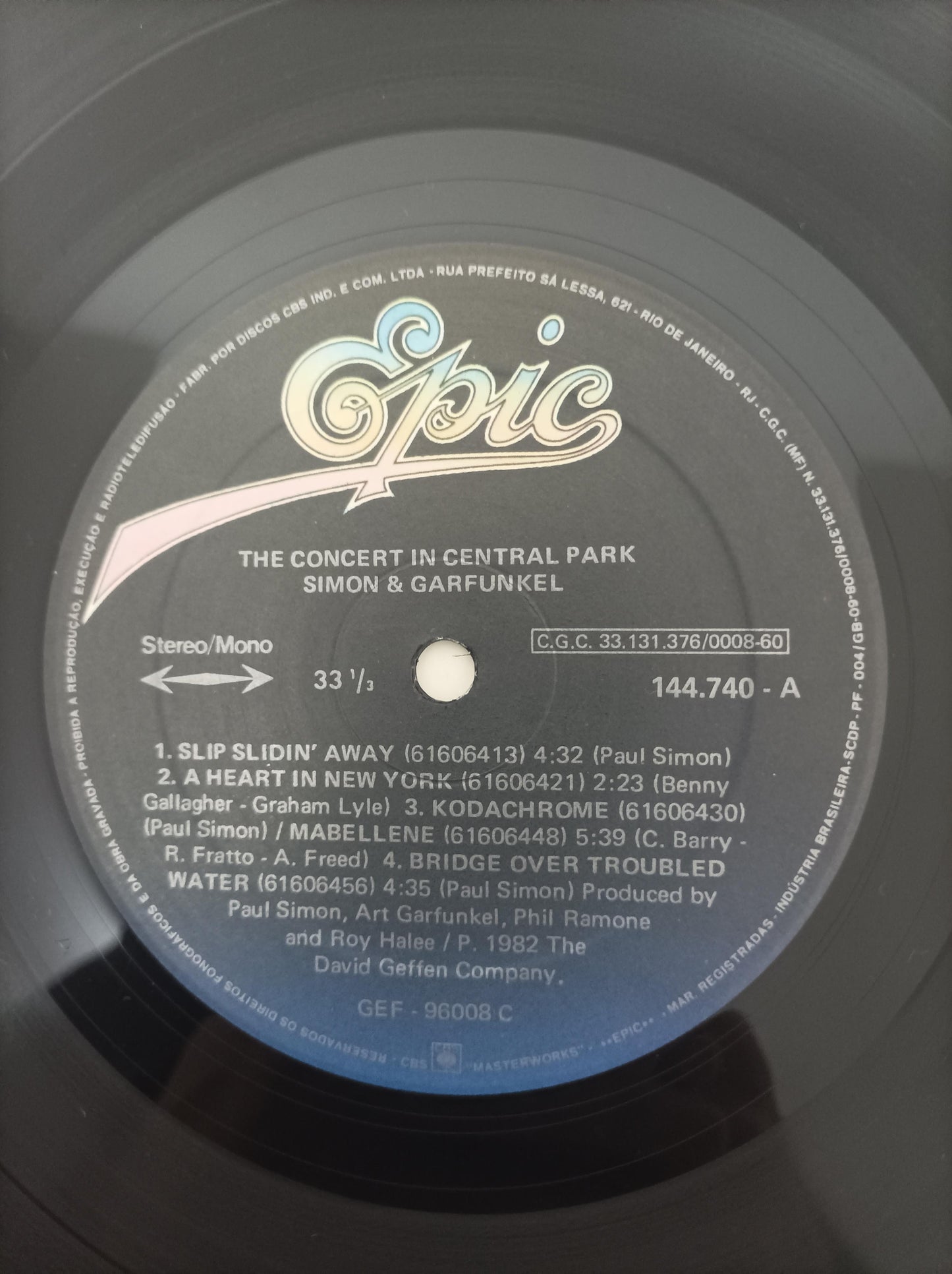 Disco Vinil Central Park Simon & Garfunkel Duplo C/ Encarte