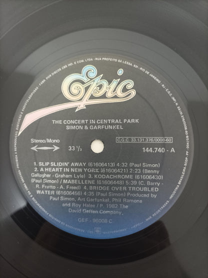 Disco Vinil Central Park Simon & Garfunkel Duplo C/ Encarte