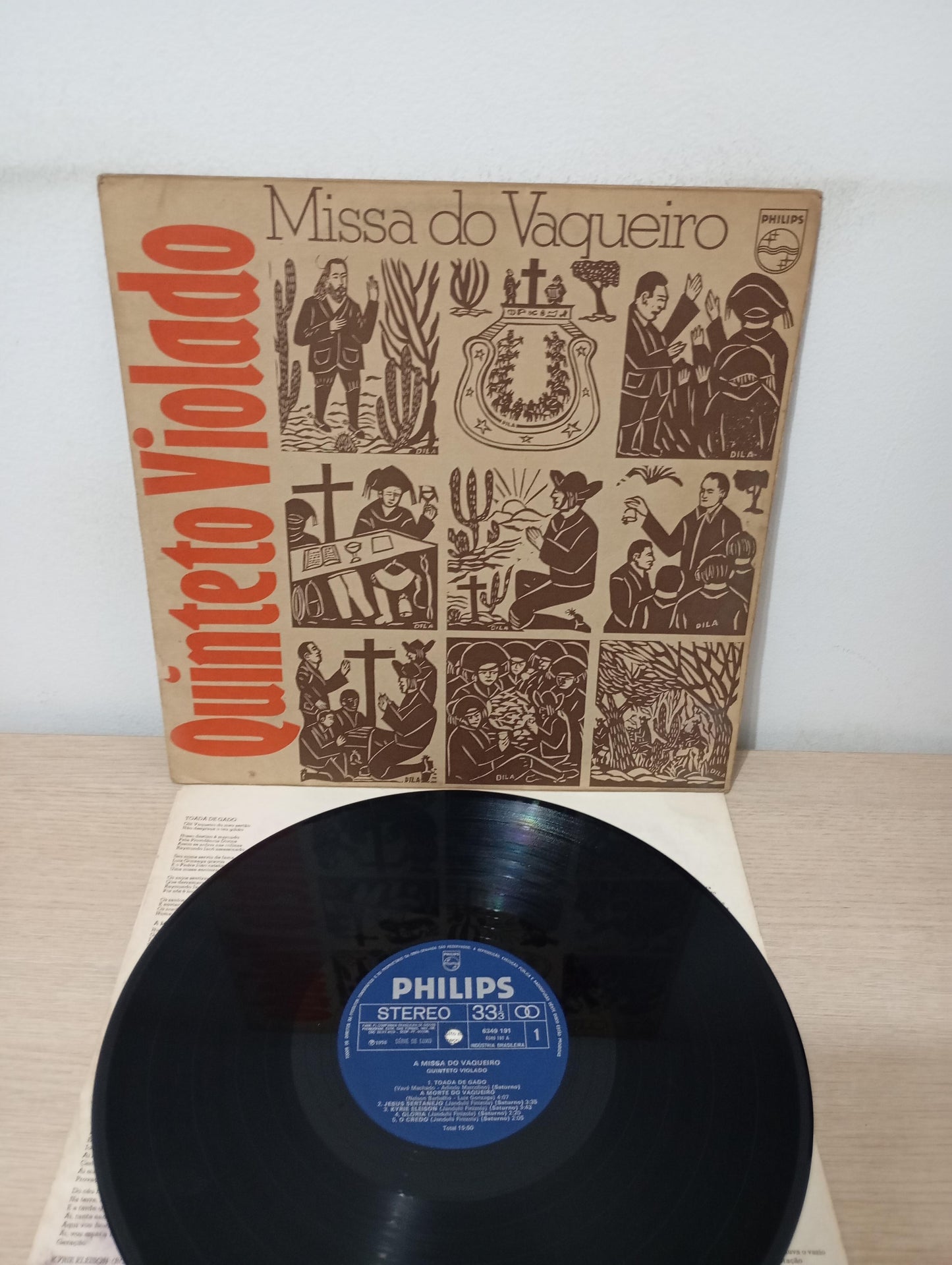 Lp Vinil Quinteto Violado Missa Do Vaqueiro Com Encarte