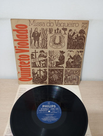 Lp Vinil Quinteto Violado Missa Do Vaqueiro Com Encarte