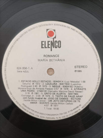 Lp Vinil Maria Bethânia Romance