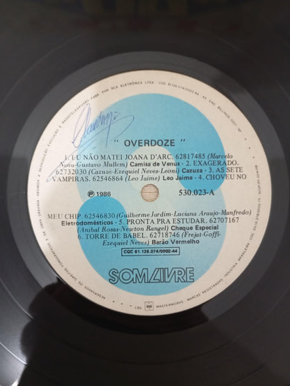 Lp Vinil Overdoze 1986