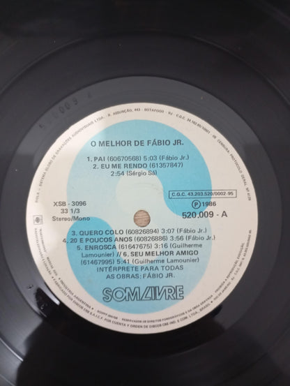 Lp Vinil Fábio Jr. O Melhor De Fábio Jr.