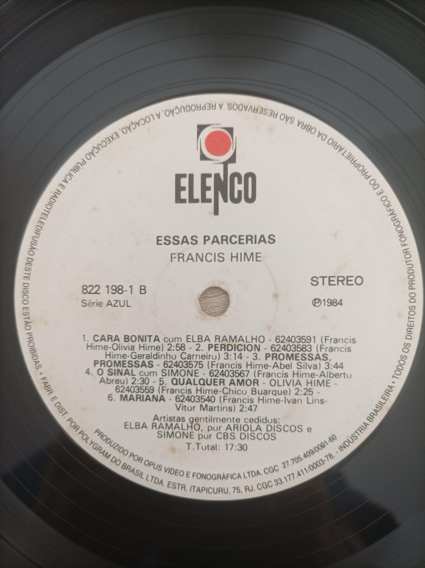 Lp Vinil Francis Hime Essas Parcerias