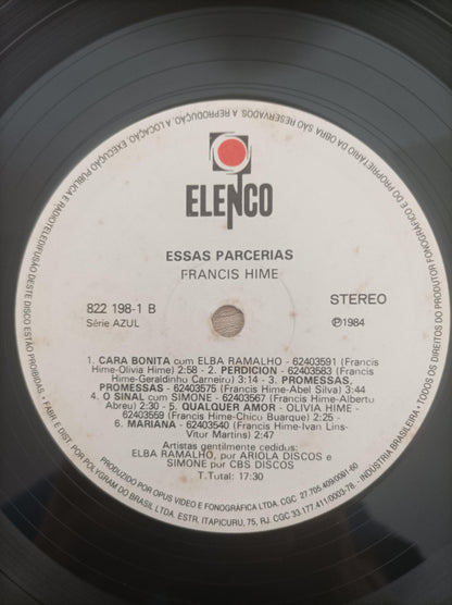 Lp Vinil Francis Hime Essas Parcerias