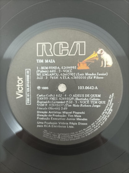 Lp Vinil Tim Maia 1985 Com Encarte