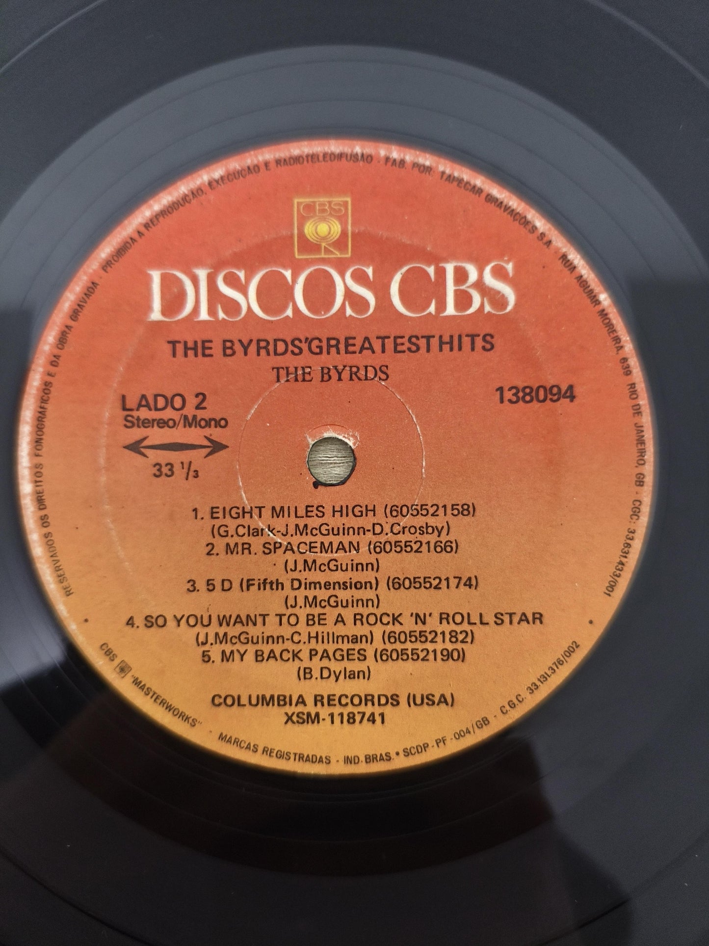 Lp Vinil The Byrds Greatest Hits